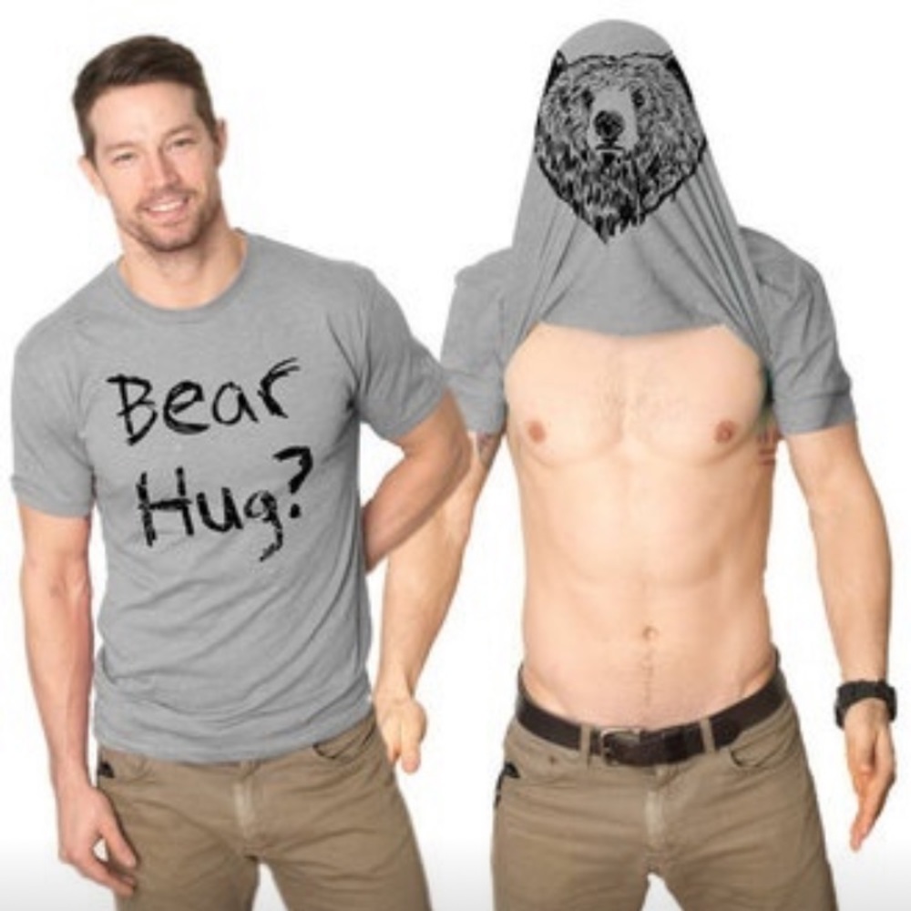 Men’s Bear Hug Tee Shirt.